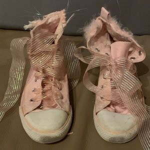 Girls pink high tops